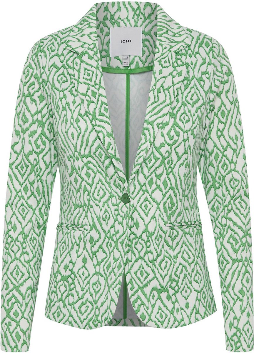 Ichi Blazer Ihkate Print Bl14 20118567 201904 Greenbriar Ikat Print Dames Maat - L