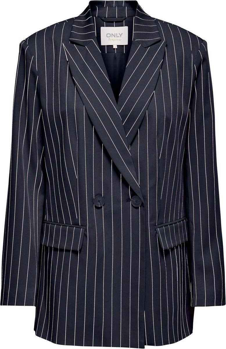 Only Blazer Onlstella Pin-stripe Blazer Otw 15287291 Navy Blazer/cloud Danc Dames Maat - S