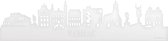 Skyline Venlo Wit Glanzend - 120 cm - Woondecoratie - Wanddecoratie - Meer steden beschikbaar - Woonkamer idee - City Art - Steden kunst - Cadeau voor hem - Cadeau voor haar - Jubileum - Trouwerij - WoodWideCities