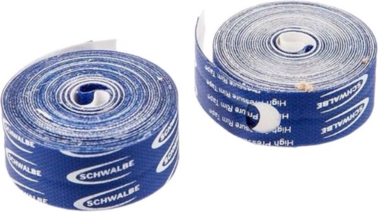 Schwalbe Velglinten - Hd-plakvelglint - Hoge druk - 18 mm x 2 m - Polyamide - 2 Stuks - Blauw - Schwalbe