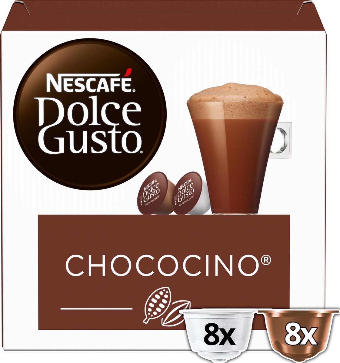 stad Verbinding Berekening Nescafé Dolce Gusto Chococino - Chocolademelk - 48 koffiecups voor 24  koppen koffie | bol.com