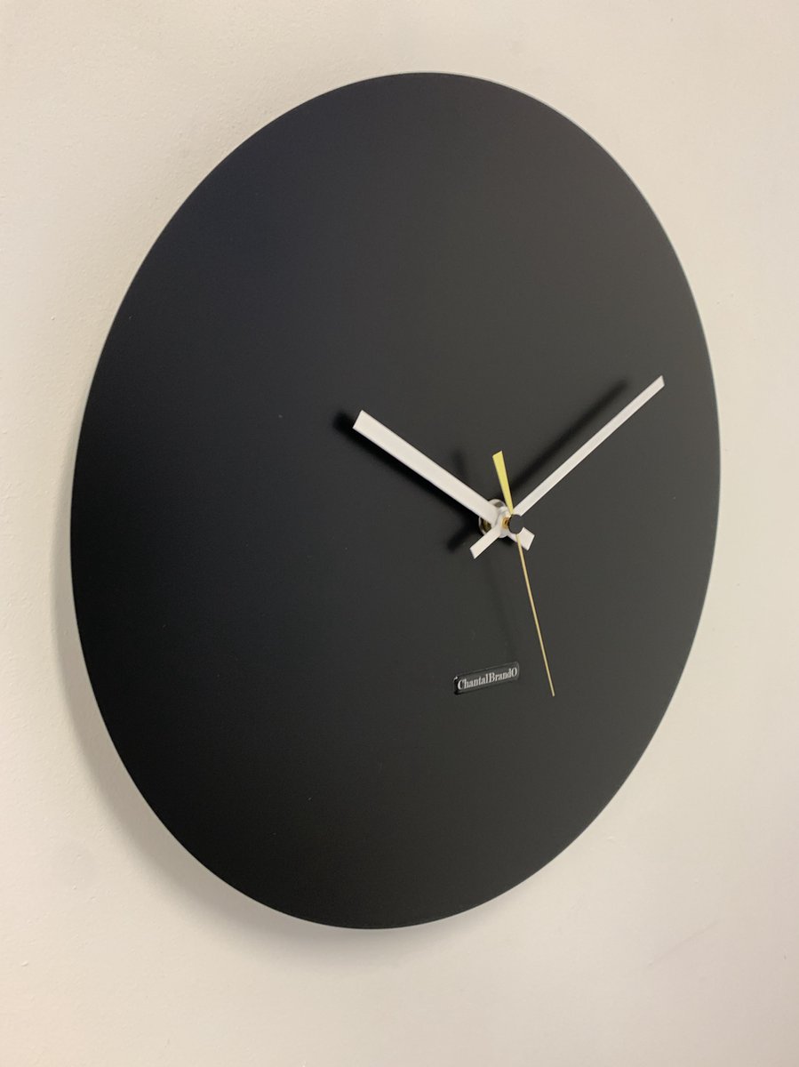 Wandklok ChantalBrandO MISTRAL BLACK -- MODERN DESIGN --