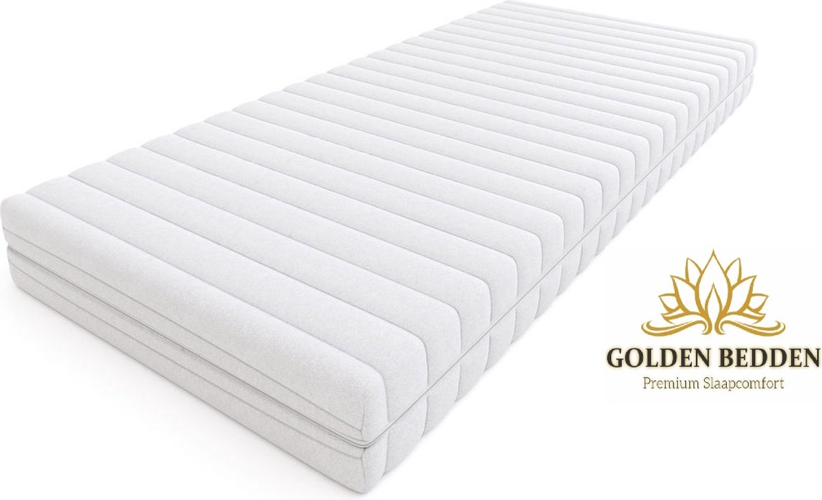 Golden Bedden - DeLuxe koudschuim matras - 80x200x14 Ledikant Matras - Goedkoop