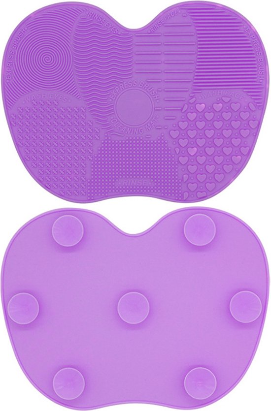 DW4Trading Tapis de Nettoyage Pour Pinceaux de Maquillage - Violet