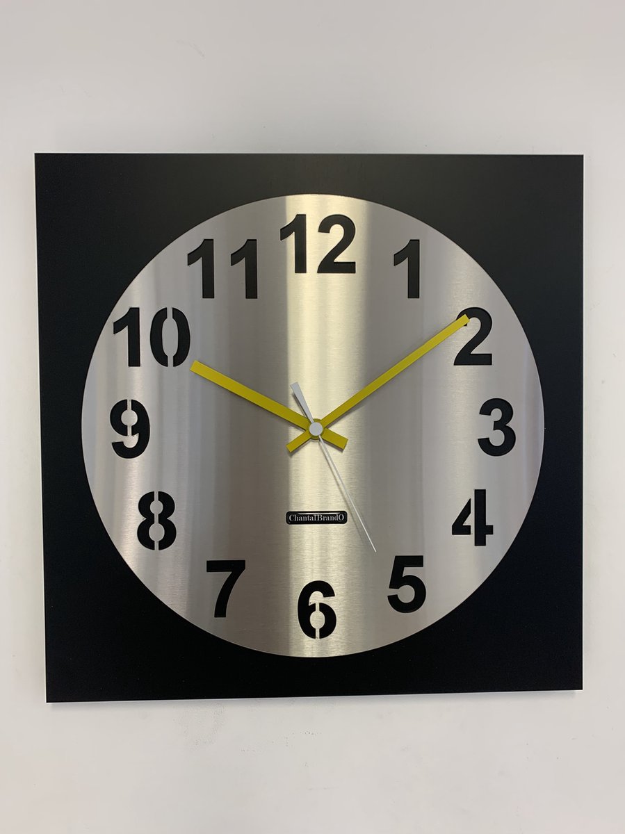 Wandklok ChantalBrandO - AMSTERDAM CARREE - MODERN DESIGN - MADE IN HOLLAND --