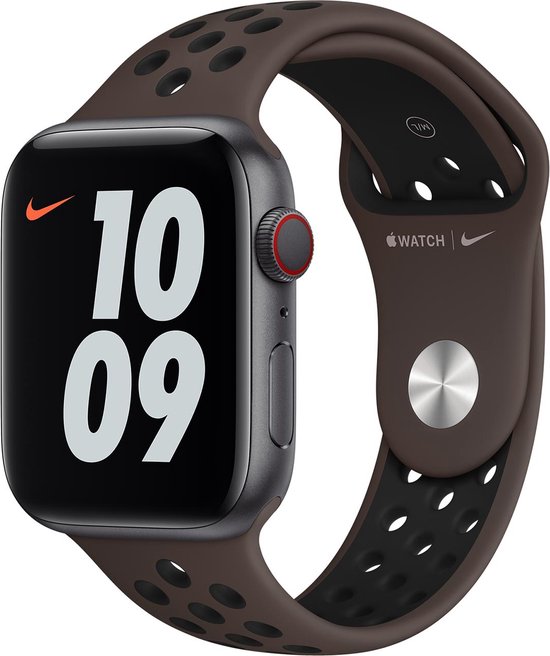 Apple Watch Nike Sport - 44 mm - Ironstone/ Zwart - pour Apple Watch  SE/1/2/3/4/5/6 | bol