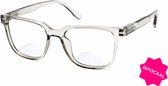 Leesbril Vista Bonita Cubo Bifocaal-Kadushi Silver-+1.50