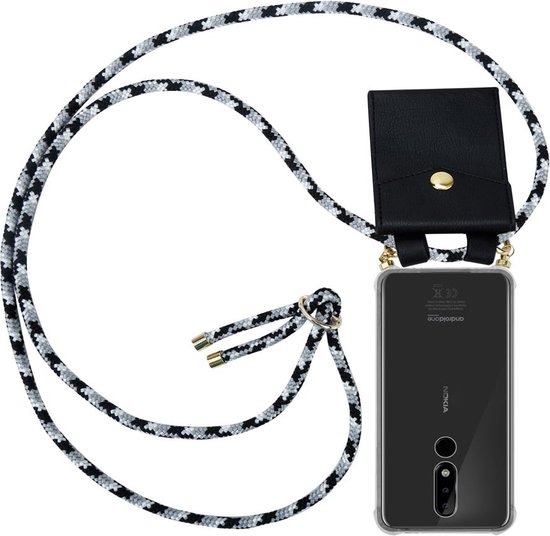 Cadorabo Custodia Libro per Nokia 5.1 2018 in NERO DI NOTTE