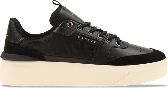 Cruyff Endorsed Tennis Lage sneakers - Leren Sneaker - Heren - Zwart - Maat 44