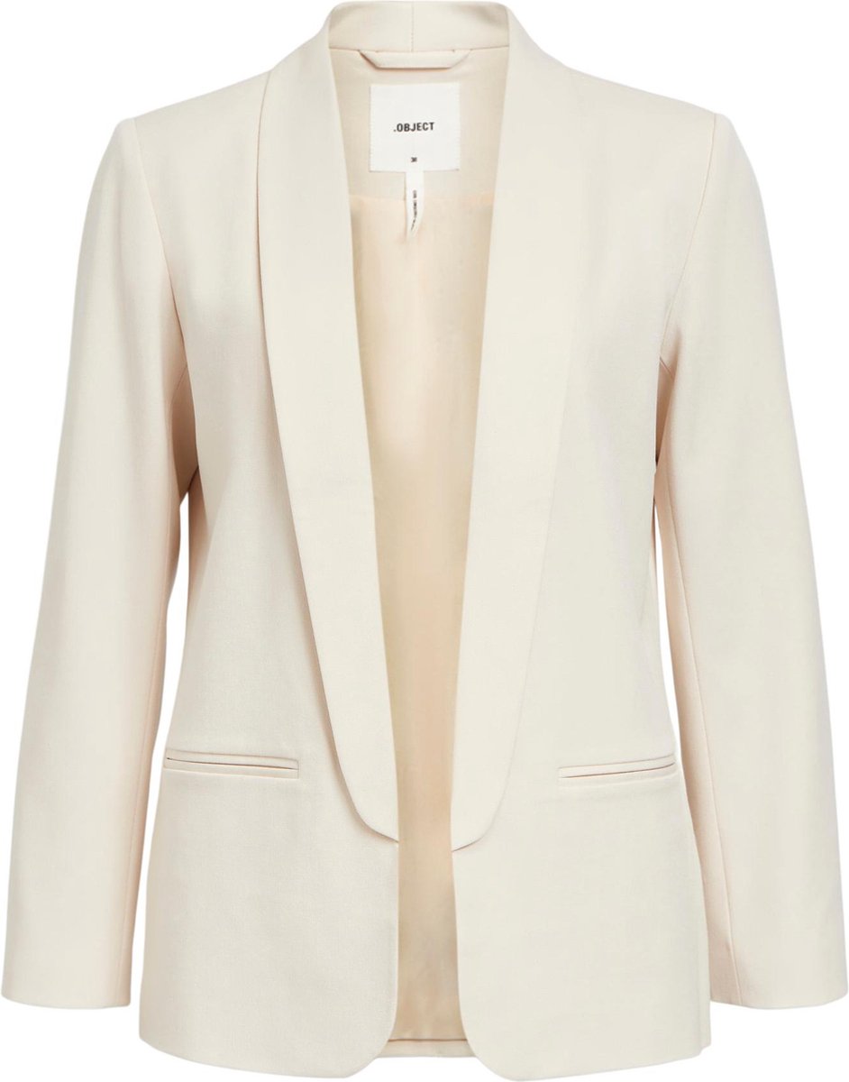 Object OBJLISA L/S BLAZER NOOS Dames Blazer SANDSHELL - Maat 44
