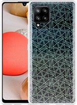 Hoesje Geschikt voor Samsung Galaxy A42 Triangles