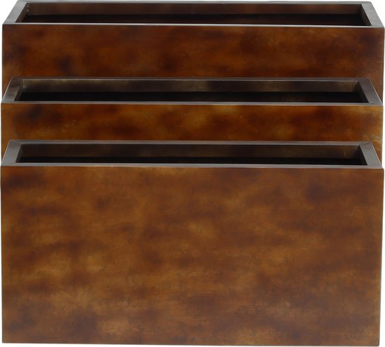 PTMD Vanes Copper zinc pot rectangle thick border SV3