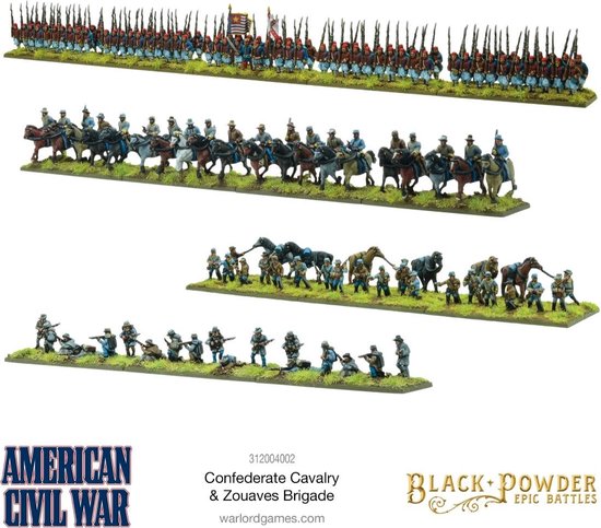 Thumbnail van een extra afbeelding van het spel Epic Battles: ACW Confederate Cavalry & Zouaves Brigade