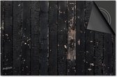 Inductie beschermer 71x52 - afdekplaat inductie mat - Dietrix Kookplaat beschermer - Exclusief - Hout en Boom - Zwart houten latten afegbladerd