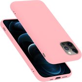 Cadorabo Hoesje geschikt voor Apple iPhone 13 MINI in LIQUID ROZE - Beschermhoes gemaakt van flexibel TPU silicone Case Cover