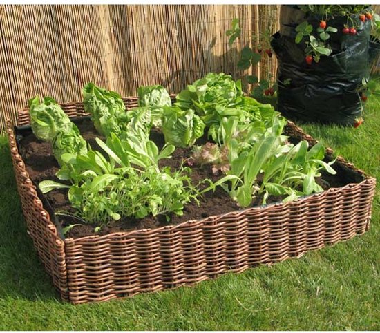 Intergard Moestuinbak plantenbak wilgen 100x100x20cm