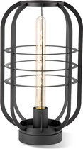 Home Sweet Home - Moderne tafellamp Nero - Zwart - 24/24/40cm - bedlampje - geschikt voor E27 LED lichtbron - gemaakt van Metaal