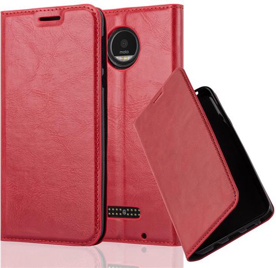 Custodia Cadorabo Flip In Similpelle Marrone Per Motorola Moto Z Play - Con Chiusura Magnetica