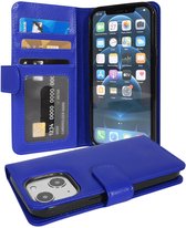 Cadorabo Hoesje geschikt voor Apple iPhone 13 MINI in NEPTUNUS BLAUW - Beschermhoes met magnetische sluiting en 3 kaartsleuven Book Case Cover Etui