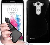 Cadorabo Hoesje voor LG G3 in ZWARTE OXIDE - Beschermhoes gemaakt van flexibel TPU silicone Case Cover