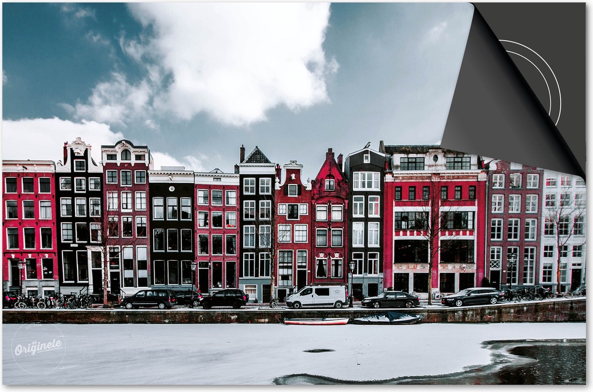 Inductie beschermer 90x52 - afdekplaat inductie mat - Dietrix Kookplaat beschermer - Exclusief - Steden - Amsterdam Kleur