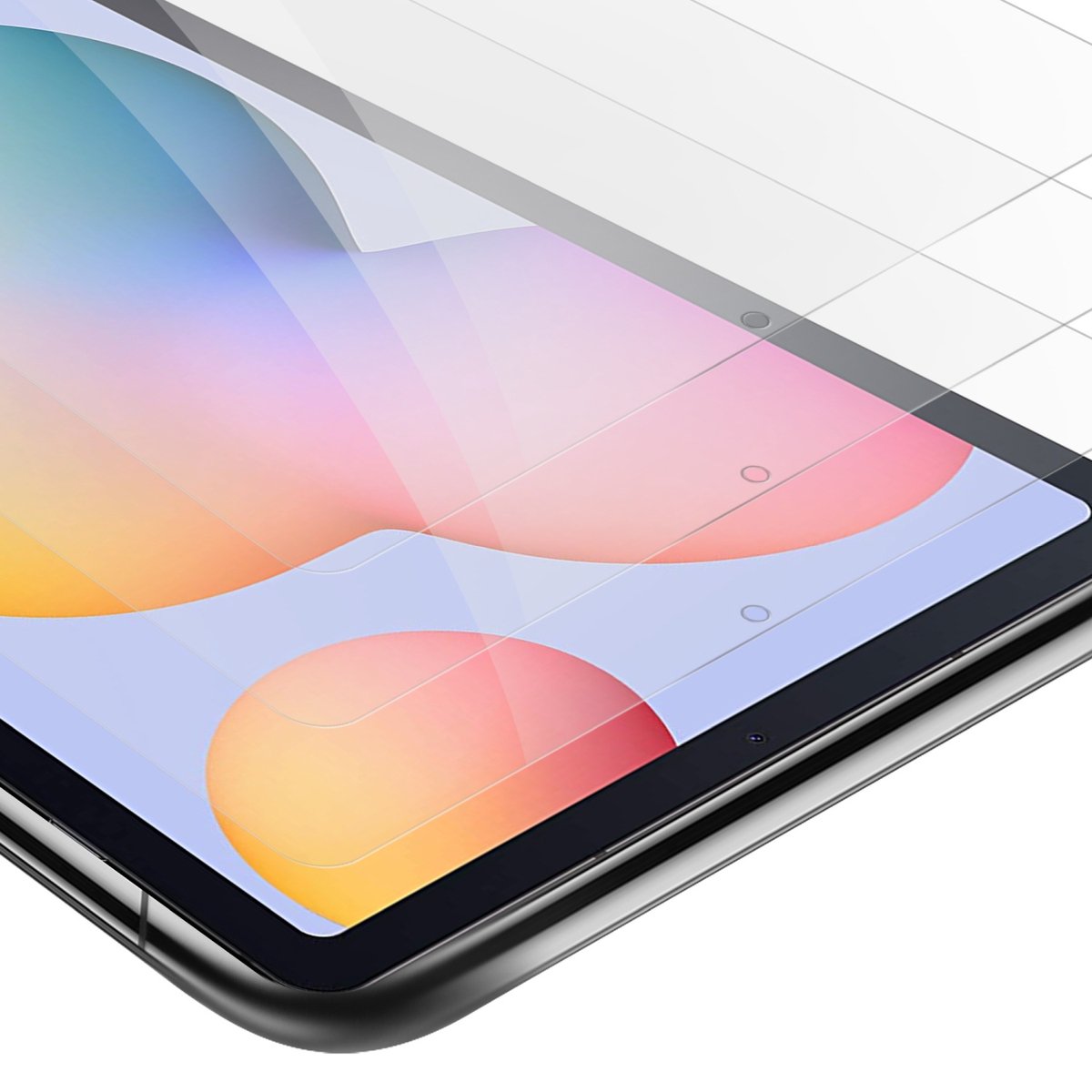 Cadorabo 3x Screenprotector voor Samsung Galaxy Tab S6 LITE (10.4 inch) in KRISTALHELDER - Getemperd Pantser Film (Tempered) Display beschermend glas in 9H hardheid met 3D Touch
