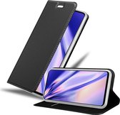 Cadorabo Hoesje geschikt voor Samsung Galaxy A71 5G in CLASSY ZWART - Beschermhoes met magnetische sluiting, standfunctie en kaartvakje Book Case Cover Etui