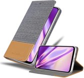 Cadorabo Hoesje geschikt voor Samsung Galaxy A32 5G in LICHTGRIJS BRUIN - Beschermhoes met magnetische sluiting, standfunctie en kaartvakje Book Case Cover Etui