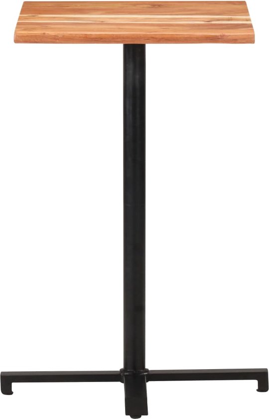 vidaXL Bartafel 110x55x107 cm massief mangohout en ijzer, statafel, keukentafel, partytafel, hoge tafel, keukenbar, bistrotafel, bar tafel