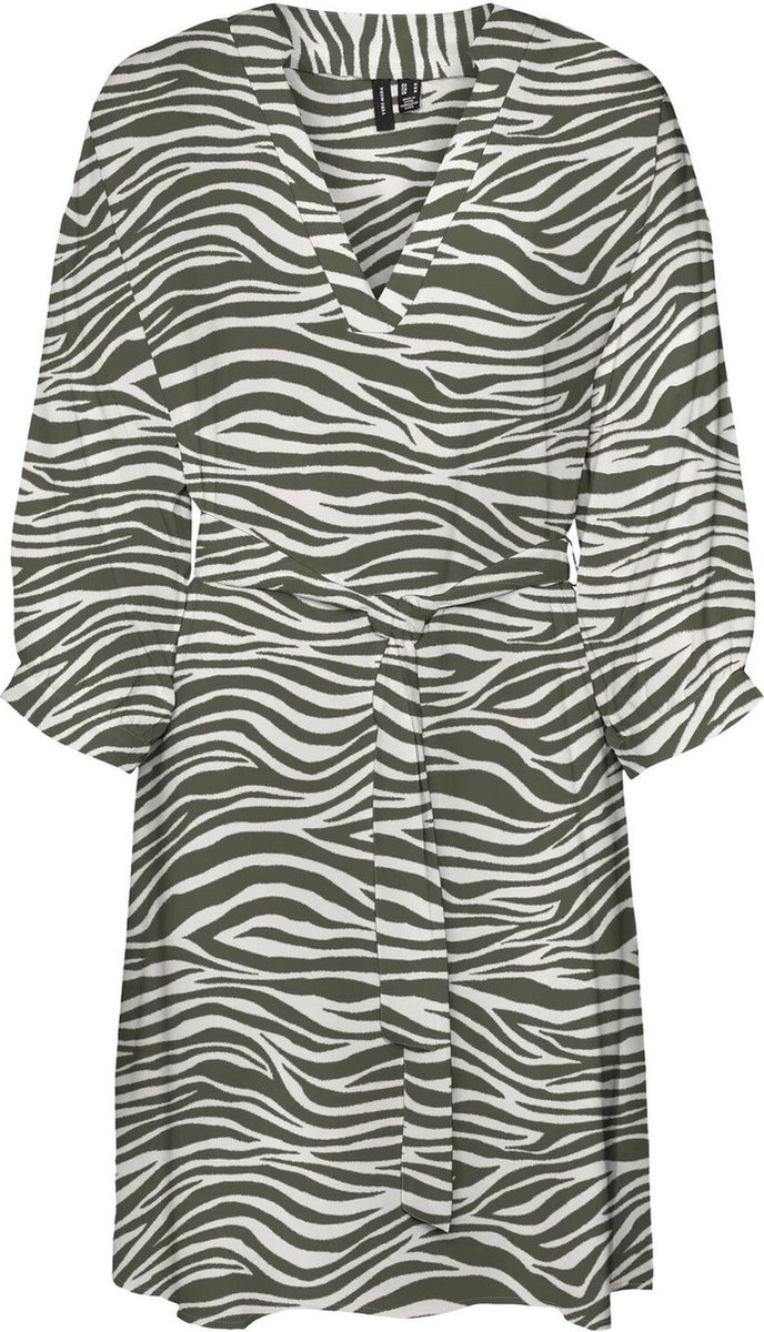 VERO MODA Vmthea L/S Abito Donna In Tessuto - Maniche Lunghe - Stile Danese - Nero