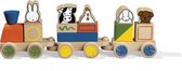 Bambolino Toys speelgoed en bois bloc train Nijntje train - speelgoed éducatif préscolaire pour tout-petits