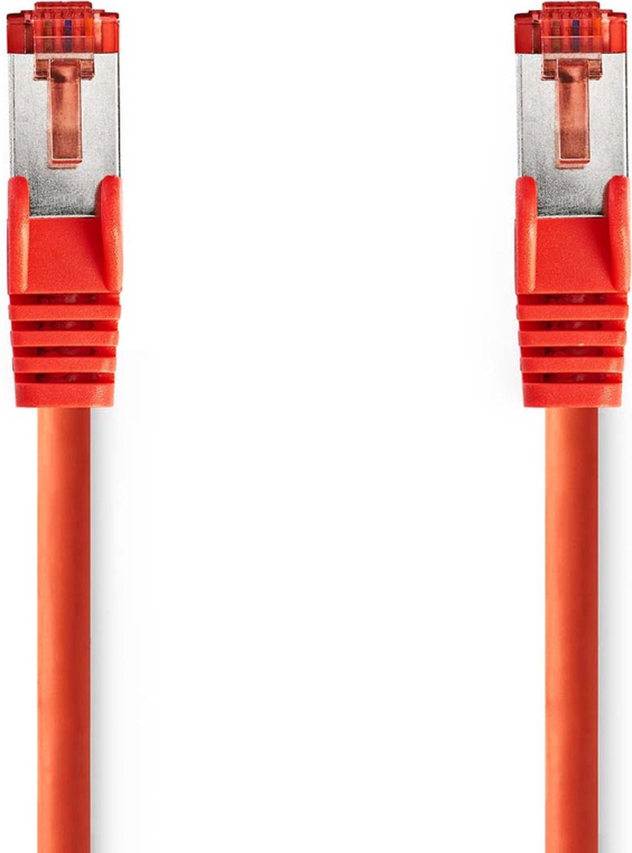 Nedis CAT6-kabel - RJ45 Male - RJ45 Male - S/FTP - 2.00 m - Rond - LSZH - Rood - Envelop