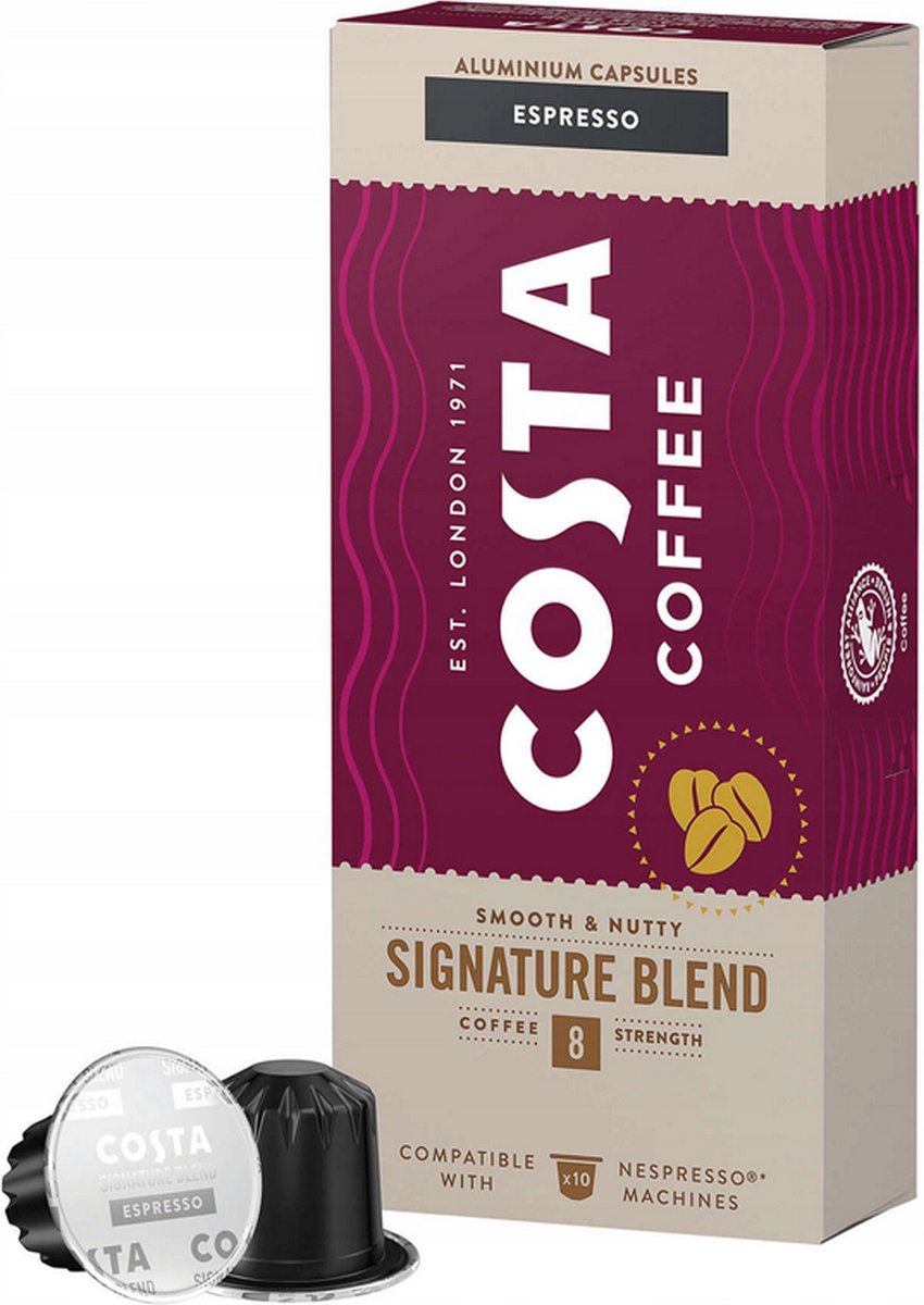 Costa Coffee Signature Blend-capsules, compatibel met Nespresso ESPRESSO / 20 capsules