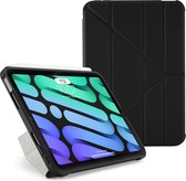 Pipetto Original Origami No1 case, geschikt voor iPad Mini 6 (2021) – met multifunctionele vouwbare cover - volledige 360˚ bescherming – geschikt voor Apple Pencil 2 - zwart