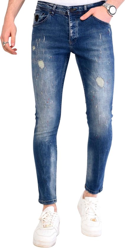 Heren Denim Jeans Slim Fit - 1068 - Blauw