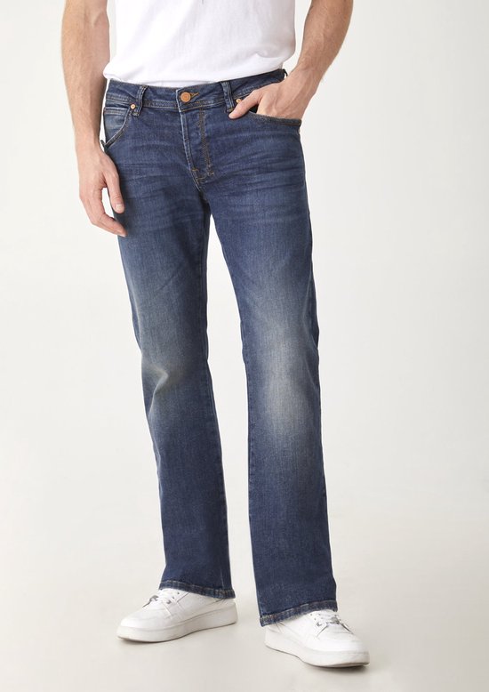 LTB Jeans Roden Heren Straight Jean - Donkerblauw - Lane Wash