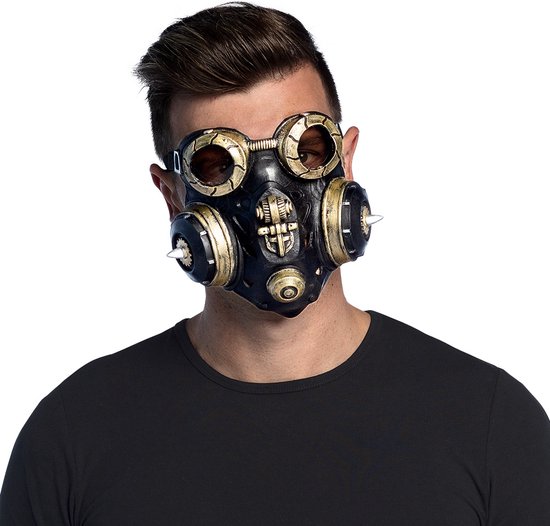 Boland - Latex gezichtsmasker Gas master - Volwassenen - Robot -  Steampunk-... | bol