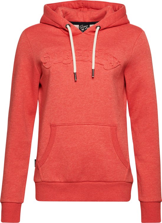 Superdry Vintage Cooper Emboss Hood Dames Trui - Koraal - Maat XS