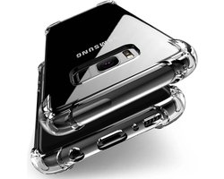 Smartphonica Telefoonhoesje Geschikt voor Samsung Galaxy S10 transparant shockproof TPU siliconen hoesje met stootrand geschikt voor Samsung Galaxy S10