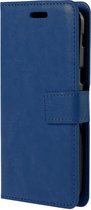 Hoesje Geschikt voor Samsung Galaxy A5 2017 Hoesje Book Case Hoes Portemonnee Cover Walletcase - Hoes Geschikt voor Samsung A5 2017 Hoes Bookcase Hoesje - Donkerblauw