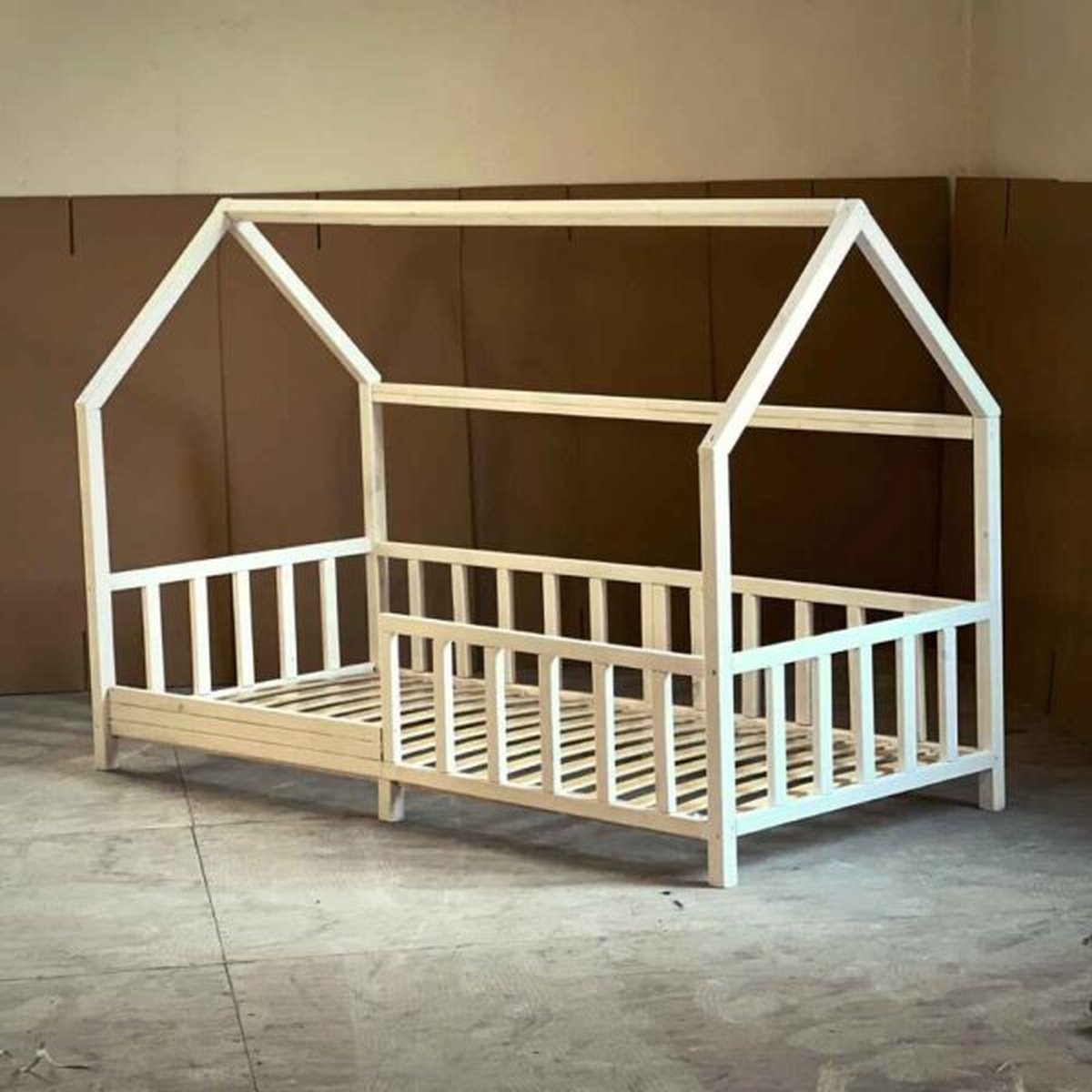 Razkea Huisbed met Barrière - 80x180cm - wit