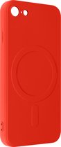 Hoesje Magsafe Geschikt voor Apple iPhone 7, 8, SE 2020/2022 Siliconen binnenkant Soft-touch rood