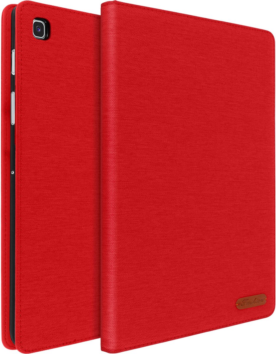 Geschikt voor Samsung Galaxy Tab S5e Hoesje Kaartopslag Slanke standaardfunctie Rood