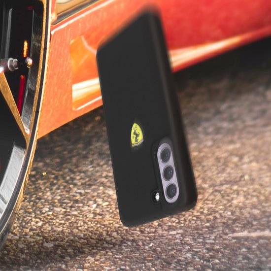 Ferrari SF Silicone Case hoesje geschikt voor Samsung Galaxy S21 FE (Fan Edition) - Zwart van Ferrari — afbeelding 4