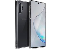 Avizar Hoesje Geschikt voor Galaxy Note 10 Plus Volledige Bescherming Voor en Achter, Transparant