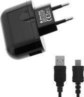 USB Netlader 2A Smartphone Tablets + Micro-USB Kabel Zwart Bluestar