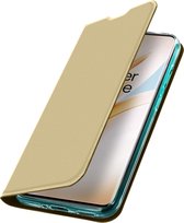 Geschikt voor OnePlus 8 Cover Kaarthouder Videostandaard Dux Ducis goud