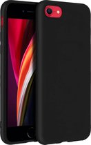 Forcell Geschikt voor Apple iPhone 7/8/SE 2020 Soft Touch Siliconen Gel Hoesje – Zwart