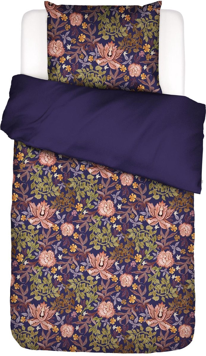 ESSENZA Veron Dekbedovertrek Boyish blue - Eenpersoons – 140x200/220 cm