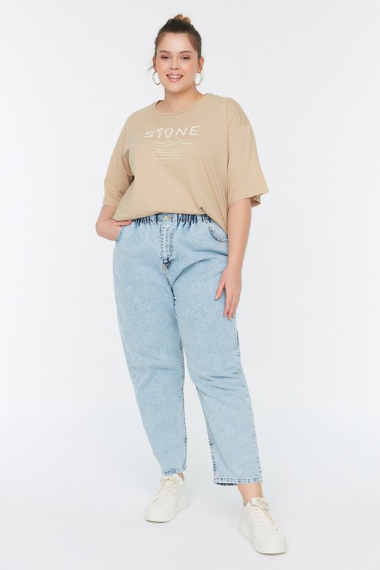 lint scherp Uitstekend Trendyol Vrouwen Hoge taille Mama Grote maten jeans | bol.com